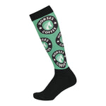 Dapplebay Slick Boot Socks - Horses & Coffee - Dapplebay - Equiluxe Tack