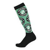 Dapplebay Slick Boot Socks - Horses & Coffee - Dapplebay - Equiluxe Tack