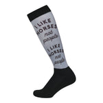 Dapplebay Slick Boot Socks - I Like Horses - Dapplebay - Equiluxe Tack