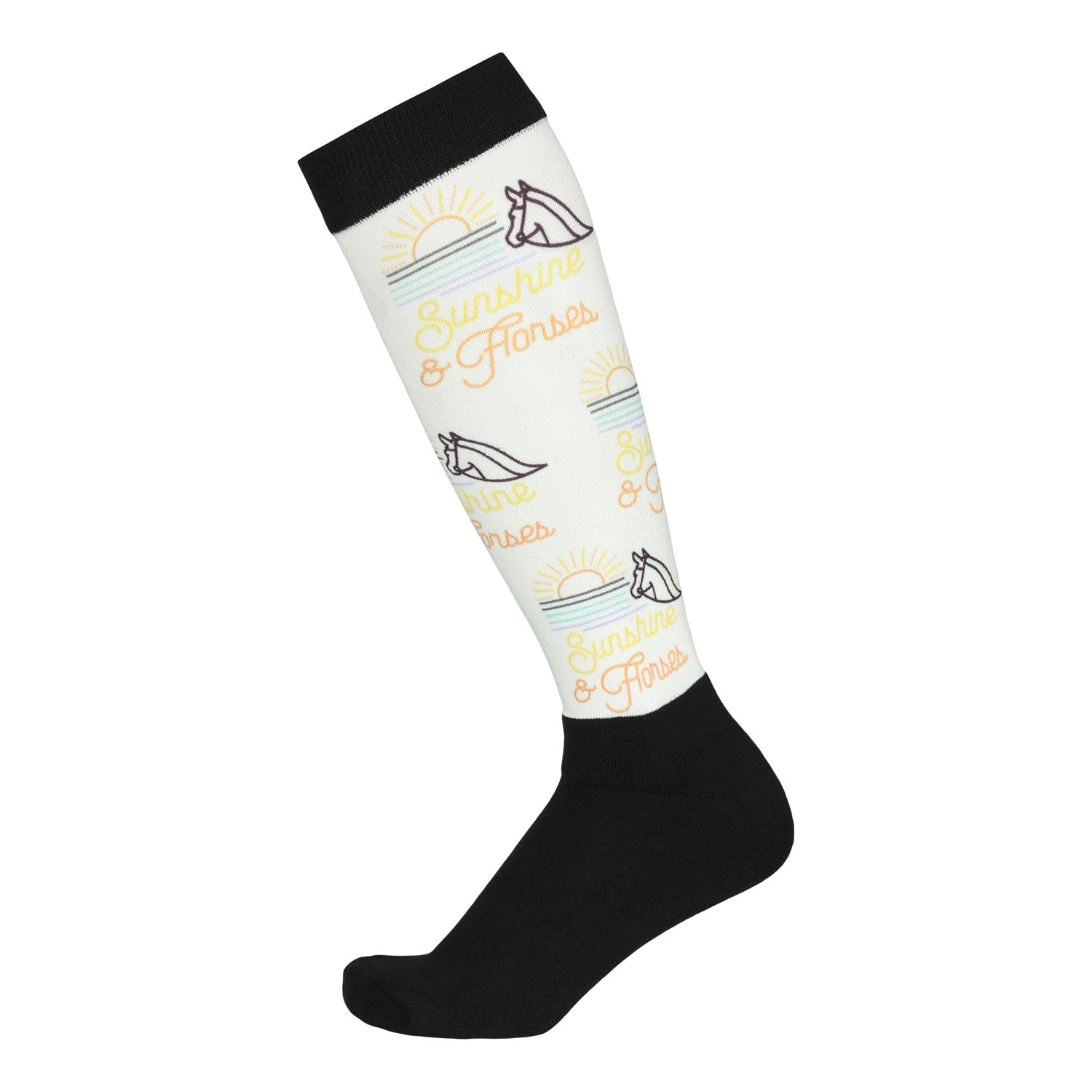 Dapplebay Slick Boot Socks - Sunshine & Horses - Dapplebay - Equiluxe Tack