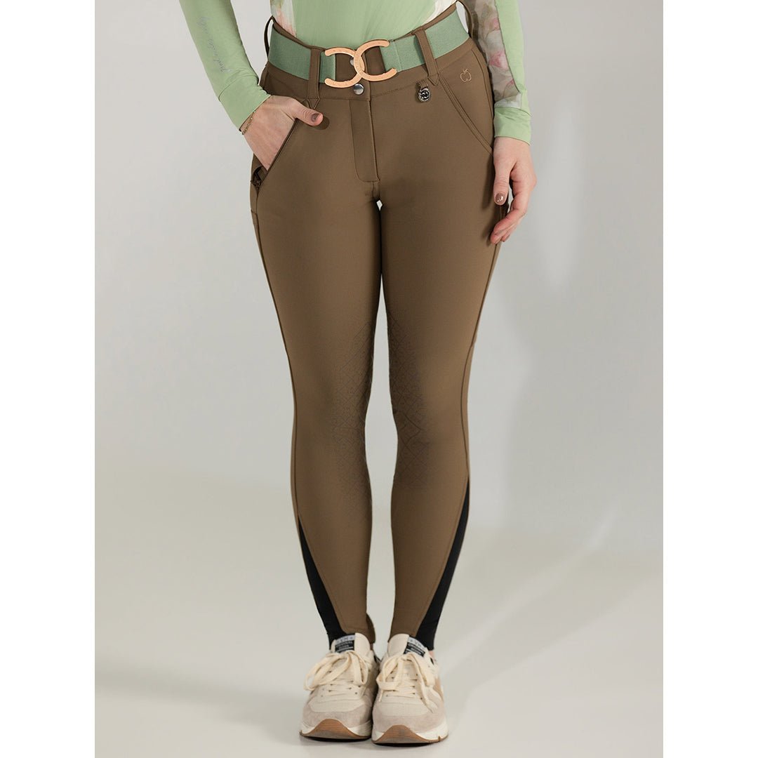 Dapplebay Sport Silicone Knee Patch Breeches - Chestnut - Dapplebay - Equiluxe Tack