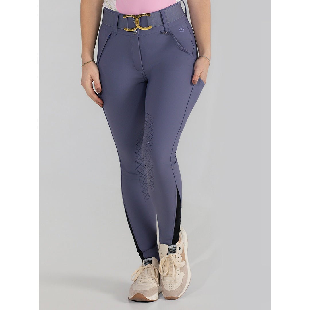 Dapplebay Sport Silicone Knee Patch Breeches-Purple Dusk - Equiluxe Tack