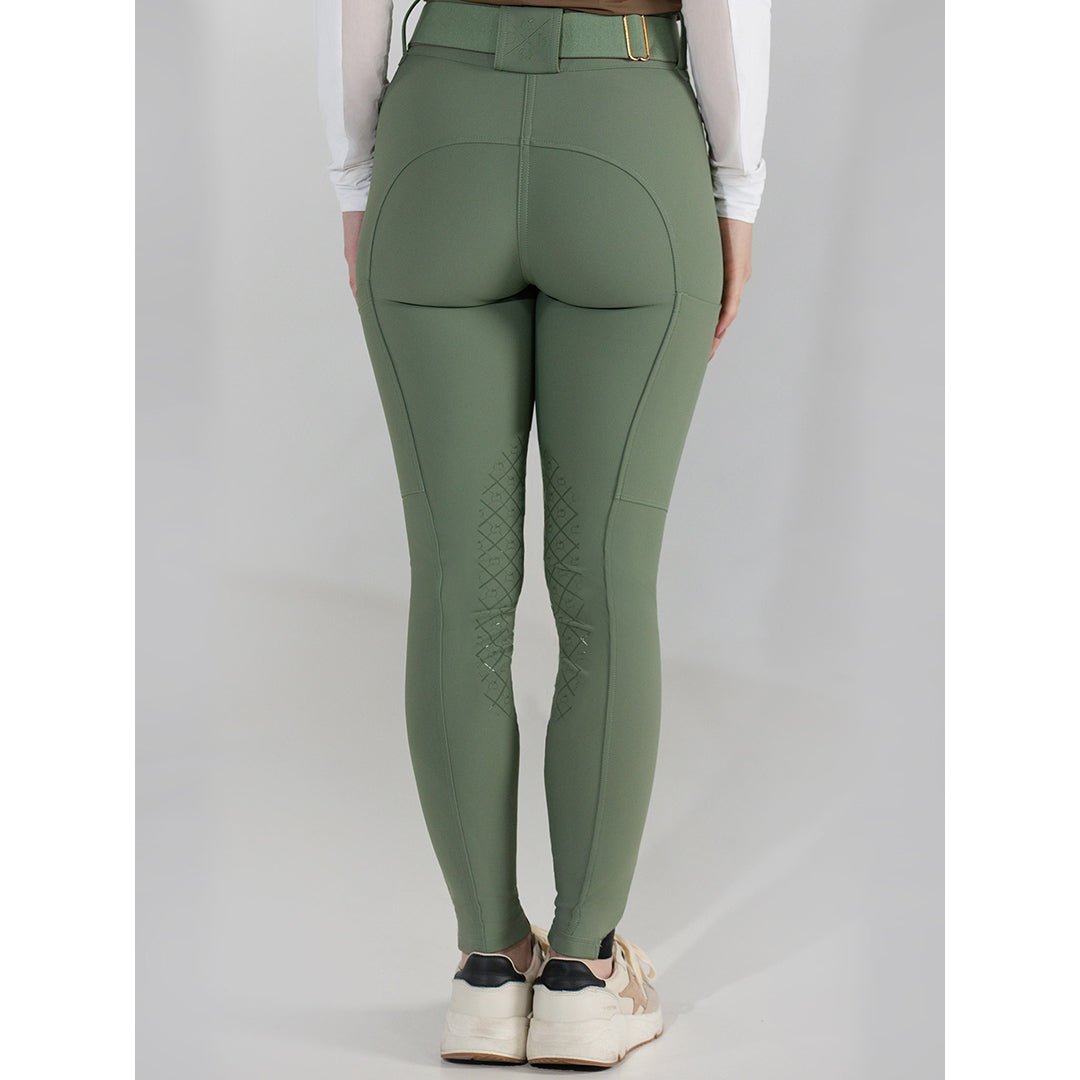 Dapplebay Sport Silicone Knee Patch Breeches - Rosemary - Dapplebay - Equiluxe Tack