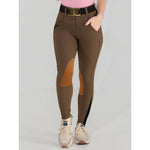 Dapplebay Sport Suede Knee Patch Breeches - Chestnut - Dapplebay - Equiluxe Tack