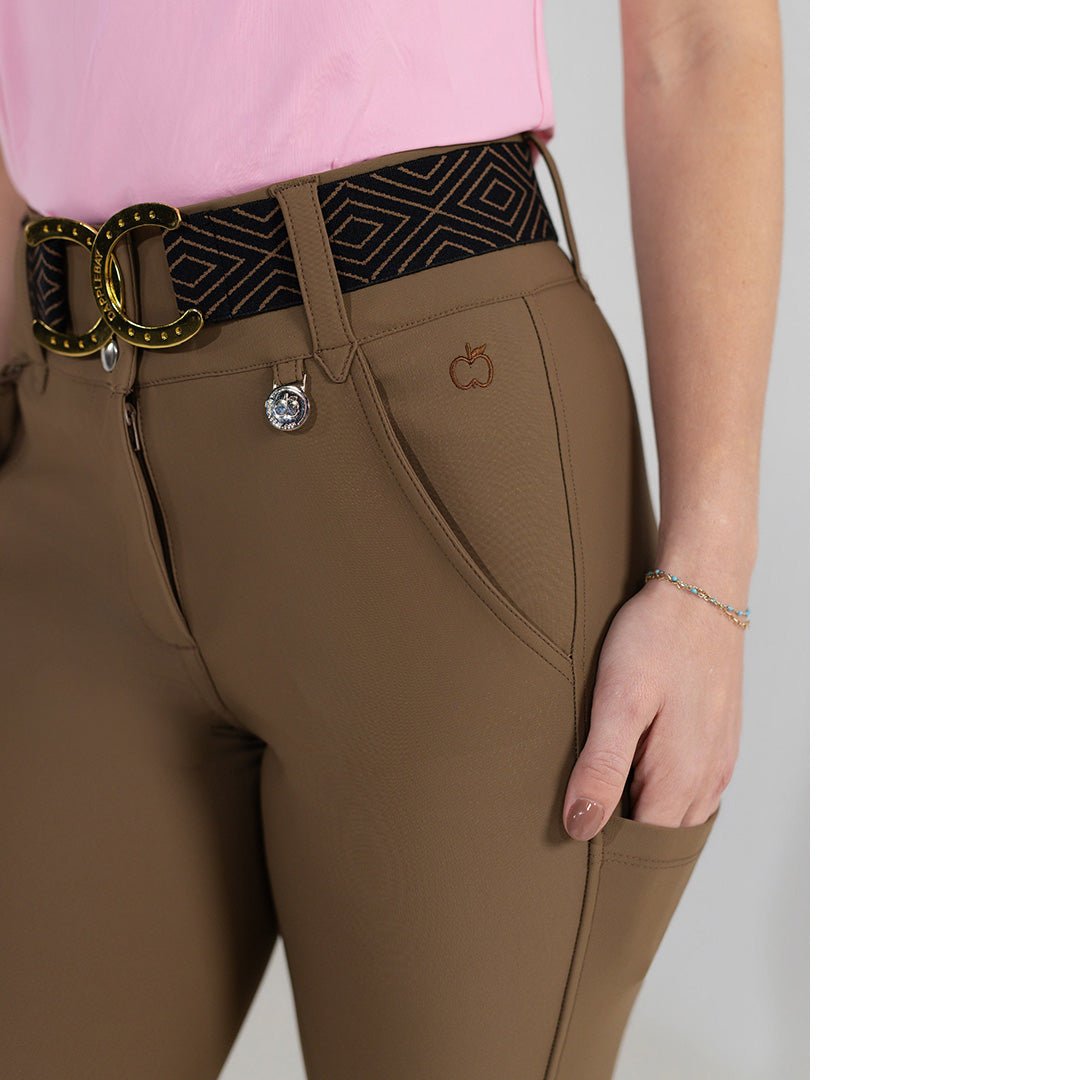 Dapplebay Sport Suede Knee Patch Breeches - Chestnut - Dapplebay - Equiluxe Tack