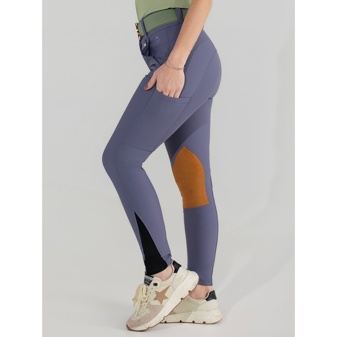Dapplebay Sport Suede Knee Patch Breeches - Purple Dusk - Dapplebay - Equiluxe Tack