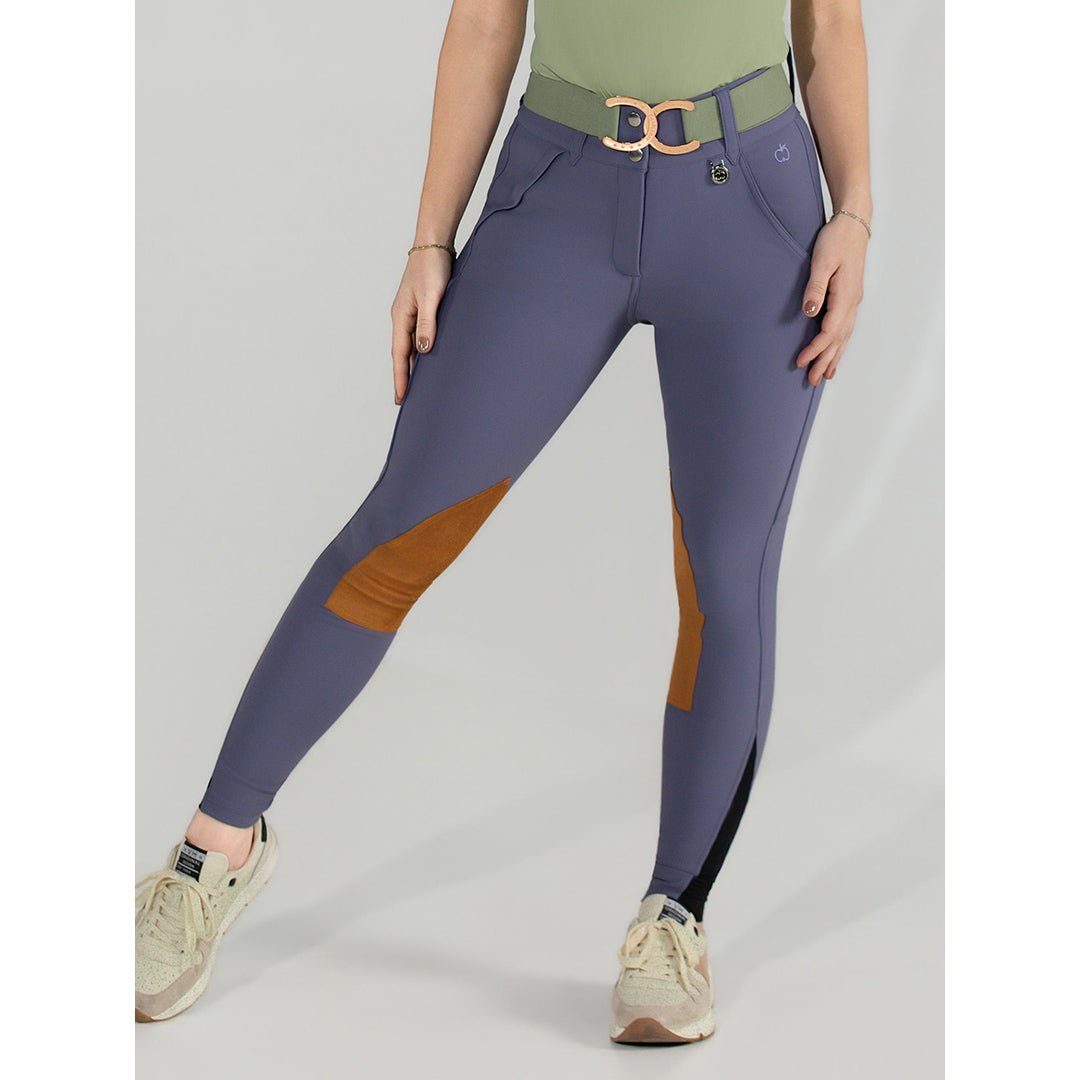Dapplebay Sport Suede Knee Patch Breeches - Purple Dusk - Dapplebay - Equiluxe Tack