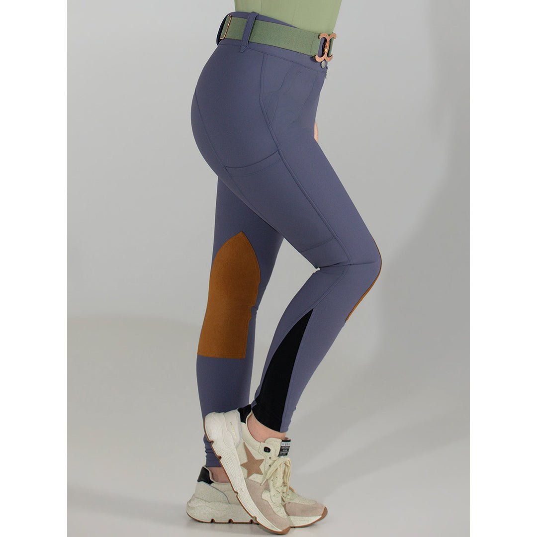 Dapplebay Sport Suede Knee Patch Breeches - Purple Dusk - Dapplebay - Equiluxe Tack