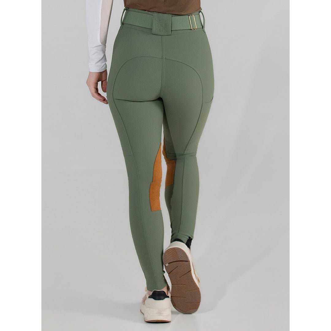 Dapplebay Sport Suede Knee Patch Breeches - Rosemary - Dapplebay - Equiluxe Tack