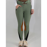 Dapplebay Sport Suede Knee Patch Breeches - Rosemary - Dapplebay - Equiluxe Tack