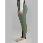 Dapplebay Sport Suede Knee Patch Breeches - Rosemary - Dapplebay - Equiluxe Tack