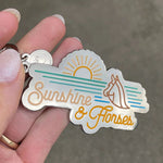 Dapplebay Sunshine & Horses - Keychain - Dapplebay - Equiluxe Tack