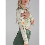 Dapplebay Vintage Floral 1/4 Zip LS Riding Top - Breeches.com - Equiluxe Tack