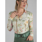 Dapplebay Vintage Floral 1/4 Zip LS Riding Top - Breeches.com - Equiluxe Tack