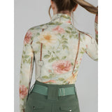 Dapplebay Vintage Floral 1/4 Zip LS Riding Top - Breeches.com - Equiluxe Tack