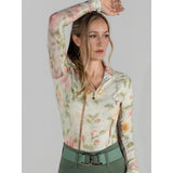 Dapplebay Vintage Floral 1/4 Zip LS Riding Top - Breeches.com - Equiluxe Tack