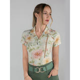 Dapplebay Vintage Floral 1/4 Zip SS Riding Top - Breeches.com - Equiluxe Tack