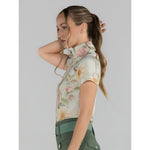 Dapplebay Vintage Floral 1/4 Zip SS Riding Top - Breeches.com - Equiluxe Tack