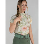 Dapplebay Vintage Floral 1/4 Zip SS Riding Top - Breeches.com - Equiluxe Tack