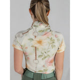 Dapplebay Vintage Floral 1/4 Zip SS Riding Top - Breeches.com - Equiluxe Tack