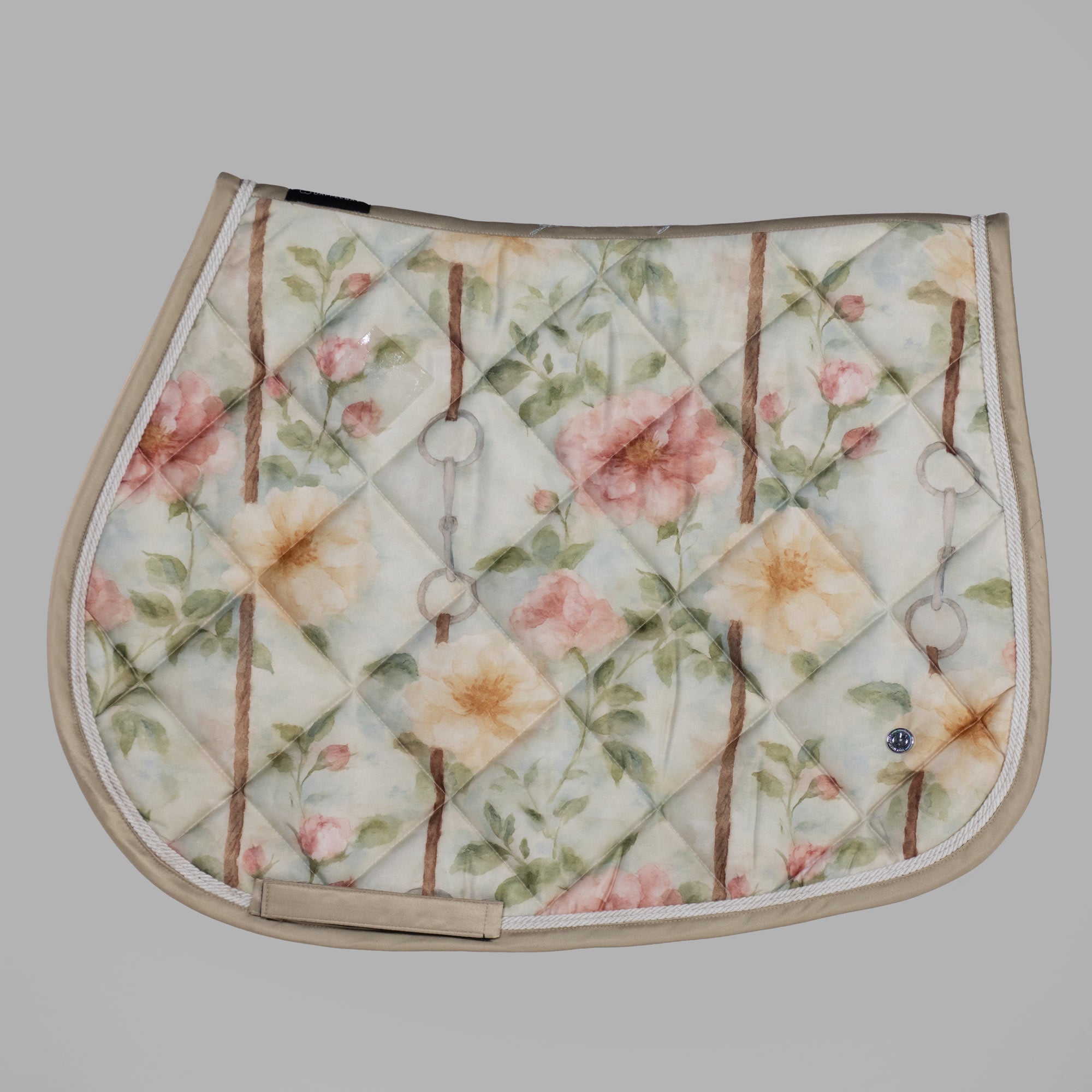 Dapplebay Vintage Floral Jump Saddle Pad - Breeches.com - Equiluxe Tack
