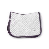 Equestrian Stockholm Jump Saddle Pad Modern White Dark Violet