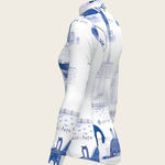 Daydreaming Horses in Blue Quarter Zip Sun Shirt - Espoir Equestrian - Equiluxe Tack