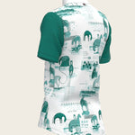 Daydreaming Horses in Green Short Pleated Short Sleeve Show Shirt - Espoir Equestrian - Equiluxe Tack
