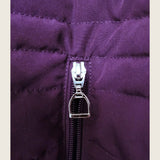 Deep Purple Duck Down Riding Coat with velvet collar - Dressage Queen Dream - Equiluxe Tack