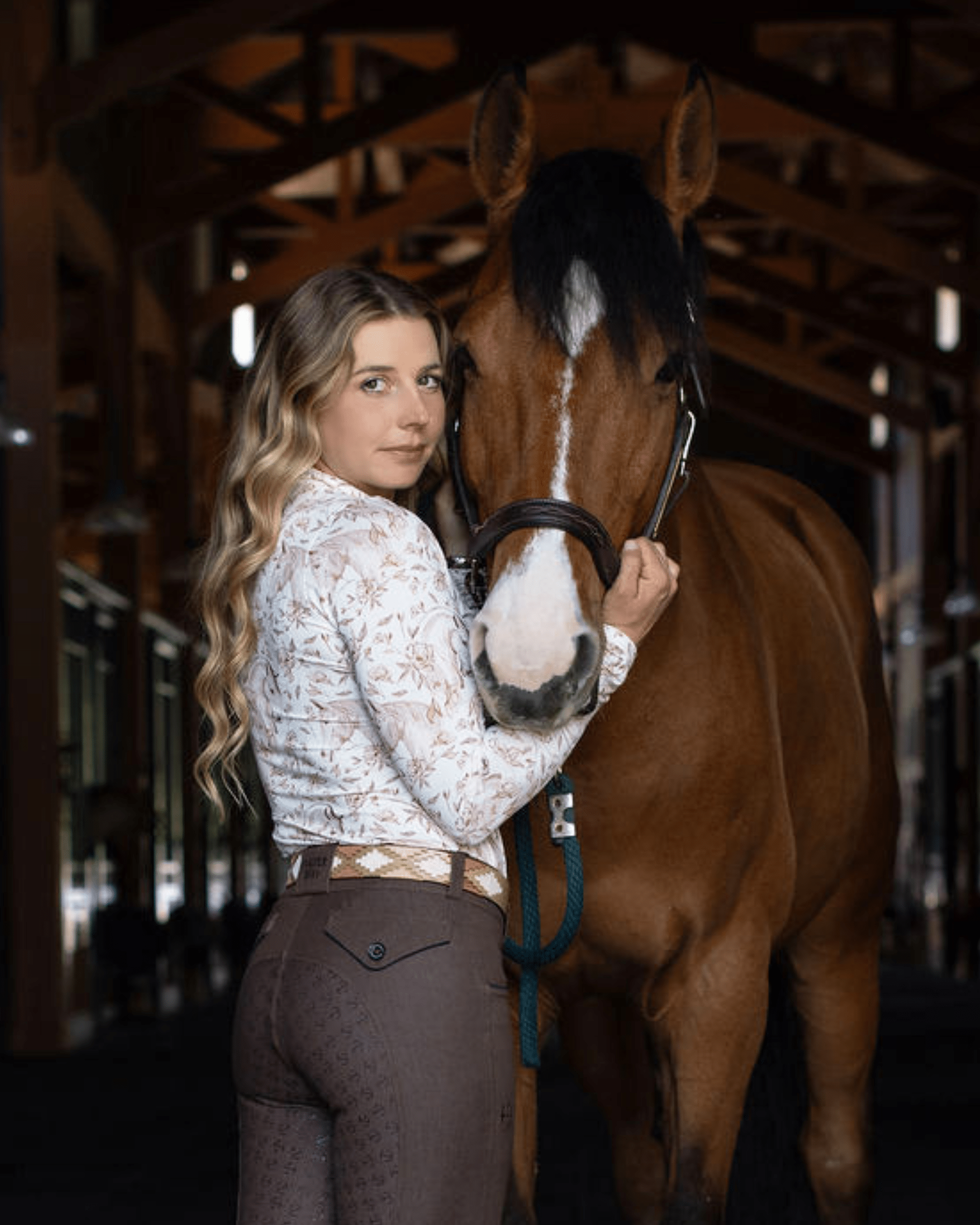 Deinhardt Designs Connection Collection SEPIA Long Sleeve Signature Sunshirt - Equiluxe Tack