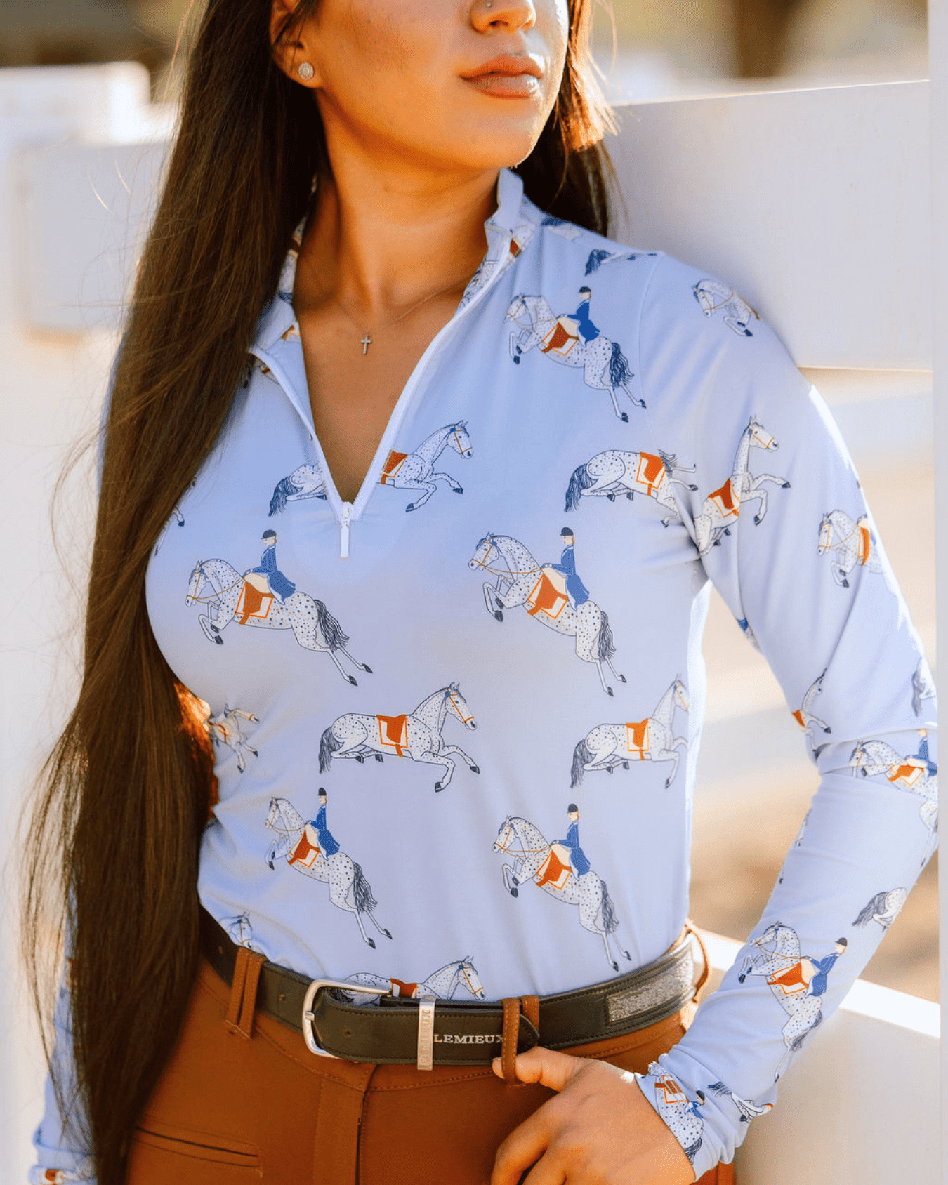 Deinhardt Designs Connection Collection VOGUE Long Sleeve Signature Sunshirt - Equiluxe Tack