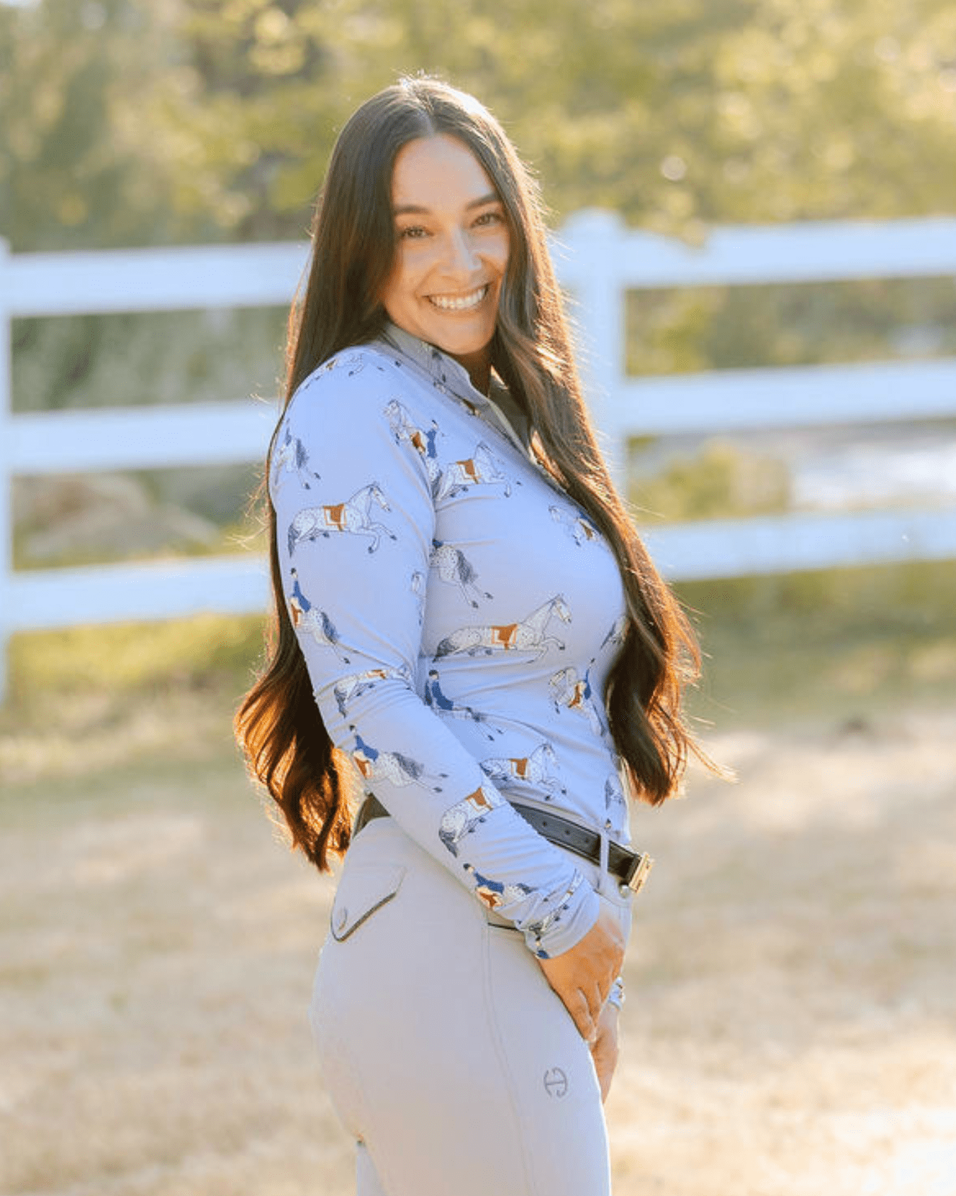 Deinhardt Designs Connection Collection VOGUE Long Sleeve Signature Sunshirt - Equiluxe Tack