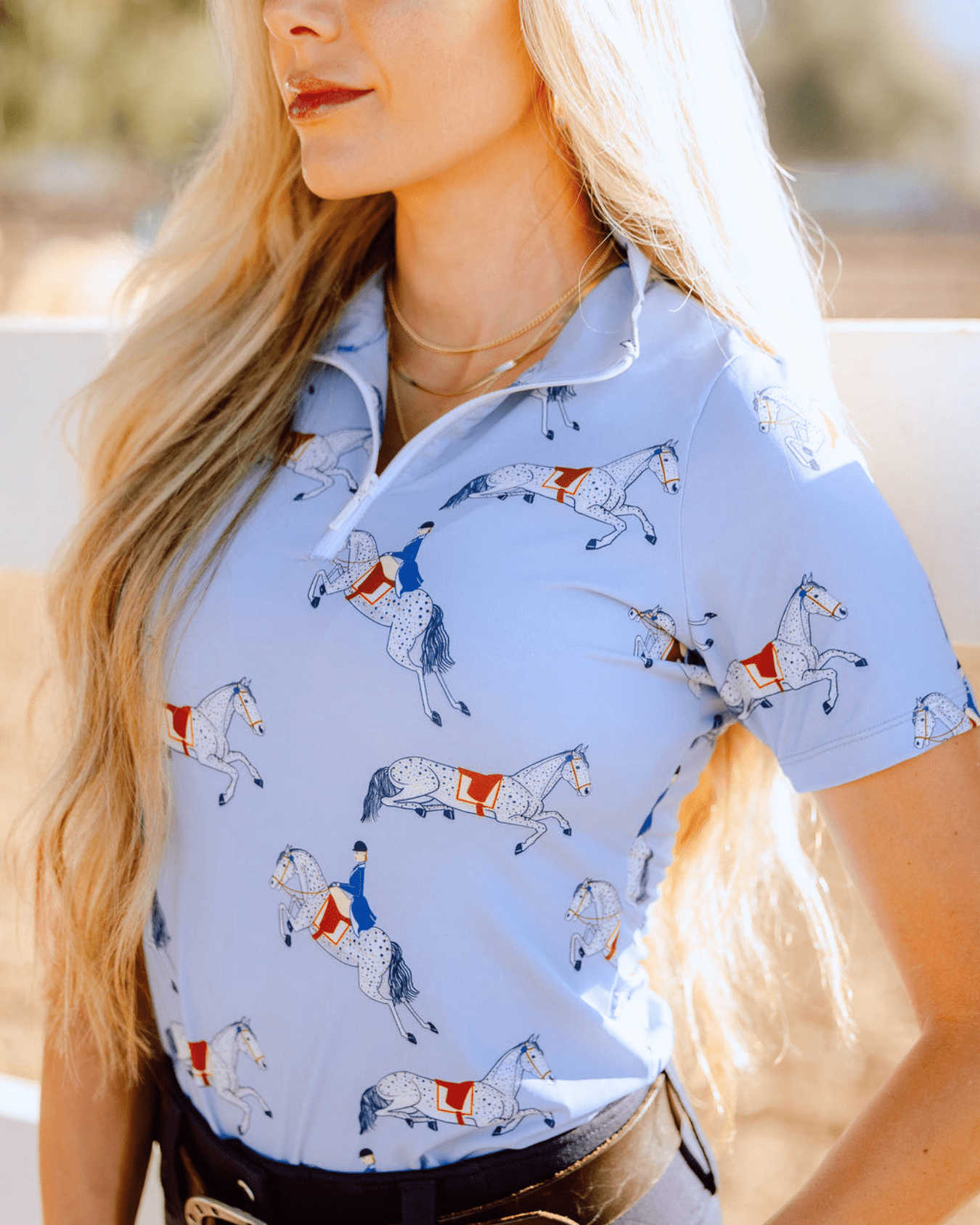 Deinhardt Designs Connection Collection VOGUE Short Sleeve Signature Sunshirt - Equiluxe Tack