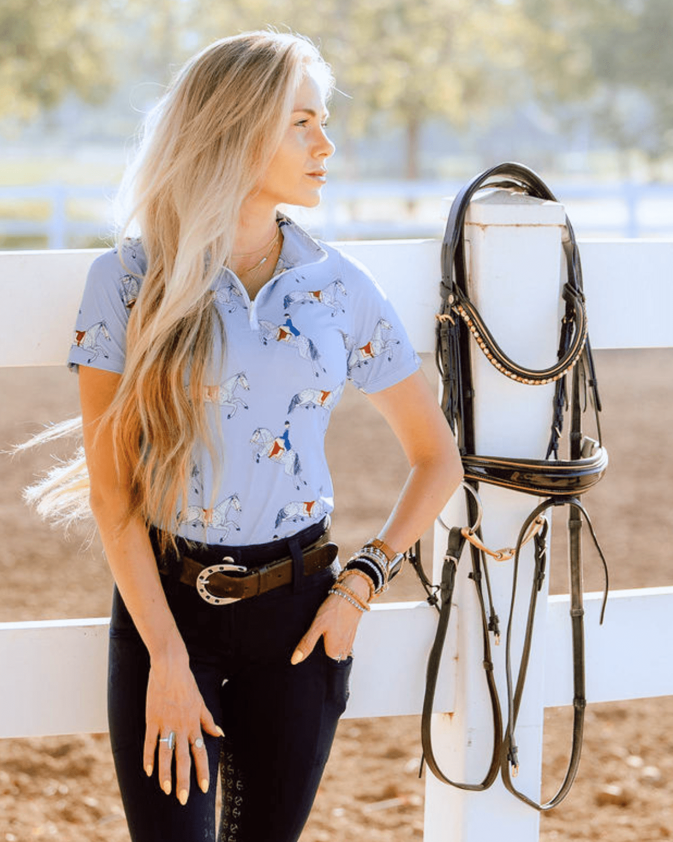 Deinhardt Designs Connection Collection VOGUE Short Sleeve Signature Sunshirt - Equiluxe Tack
