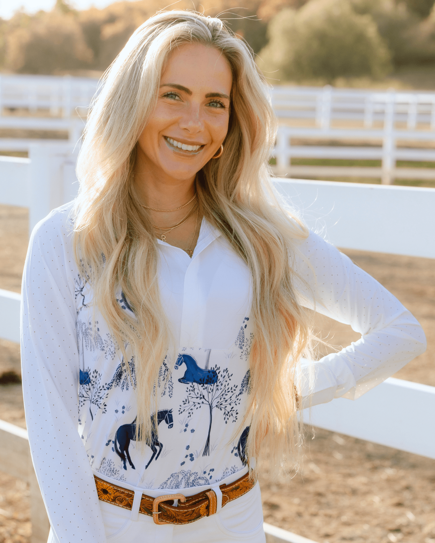 Deinhardt Designs Long Sleeve Capriole Competition Shirt - ELOISE - Equiluxe Tack