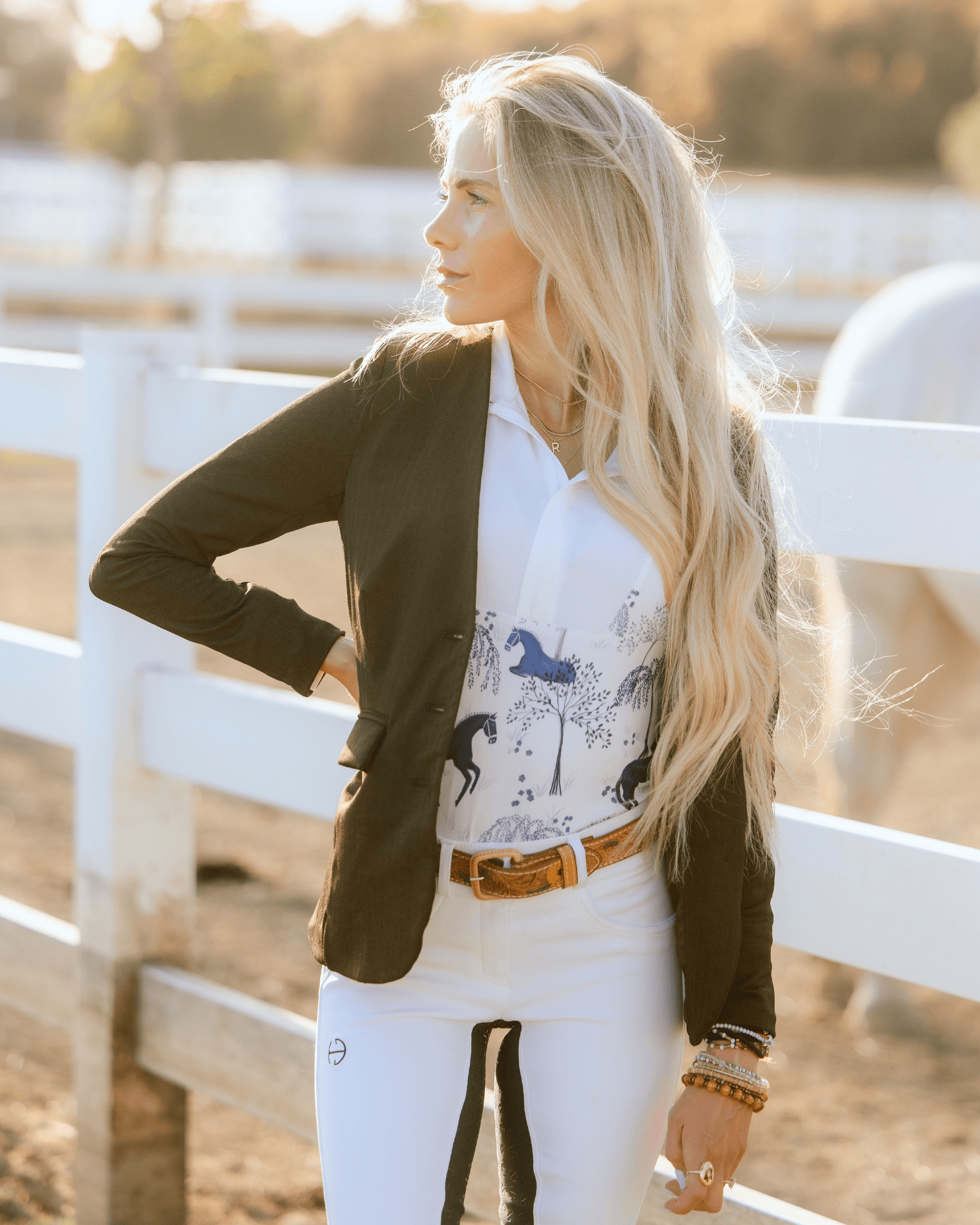Deinhardt Designs Long Sleeve Capriole Competition Shirt - ELOISE - Equiluxe Tack