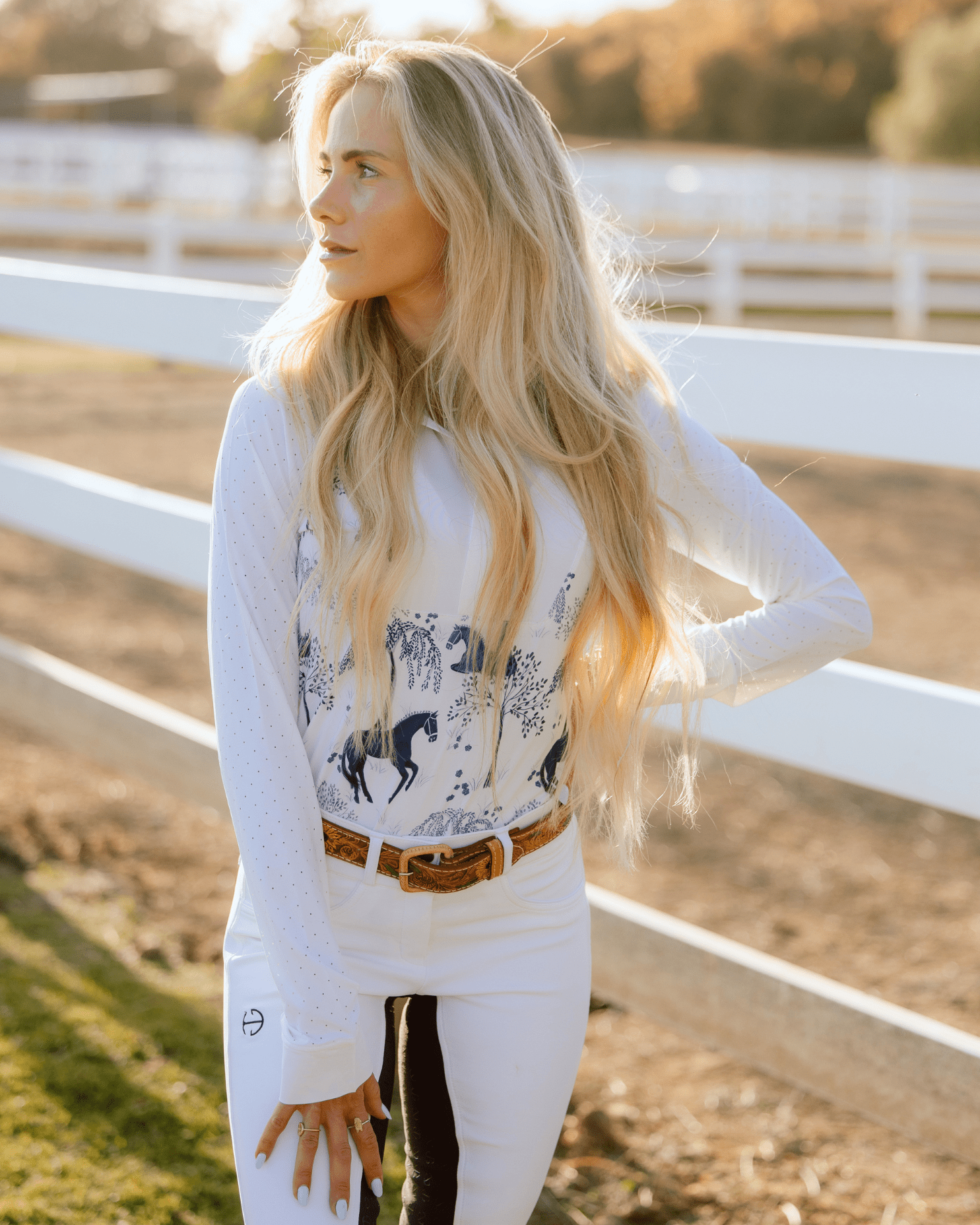 Deinhardt Designs Long Sleeve Capriole Competition Shirt - ELOISE - Equiluxe Tack