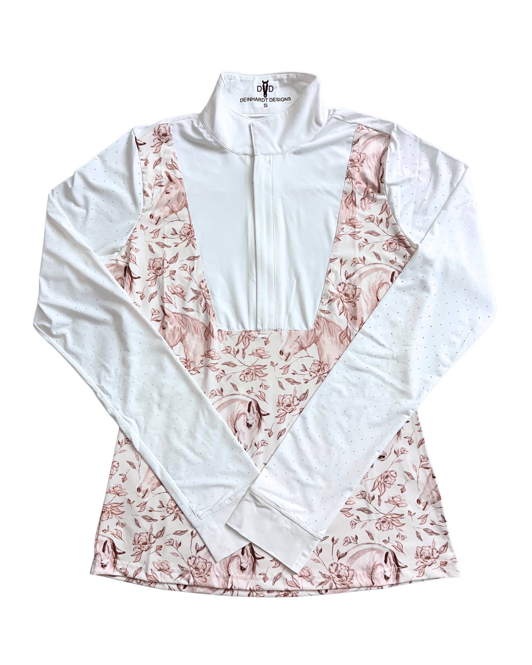 Deinhardt Designs Long Sleeve Capriole Competition Shirt - SEPIA - Equiluxe Tack
