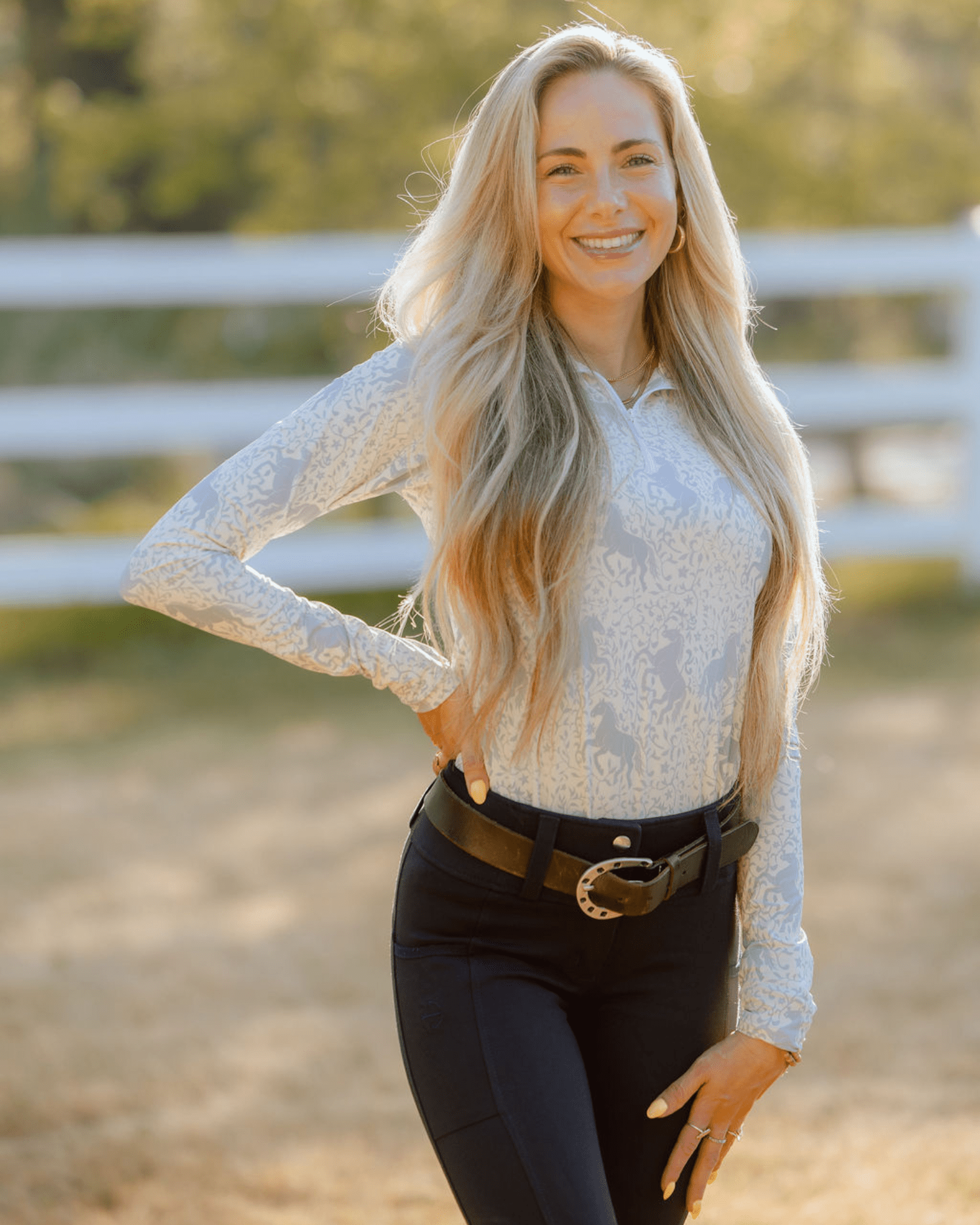 Deinhardt Designs Prints With A Purpose CORAL Long Sleeve Signature Sunshirt - Equiluxe Tack