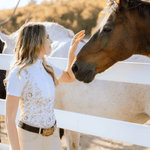 Deinhardt Designs Short Sleeve Capriole Competition Shirt - SEPIA - Equiluxe Tack