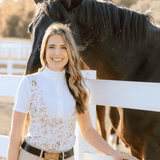 Deinhardt Designs Short Sleeve Capriole Competition Shirt - SEPIA - Equiluxe Tack