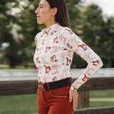 Deinhardt Designs x Tucker Tweed® TOILE Long Sleeve Sunshirt - Deinhardt Designs - Equiluxe Tack
