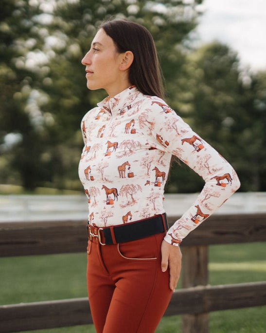 Deinhardt Designs x Tucker Tweed® TOILE Long Sleeve Sunshirt - Deinhardt Designs - Equiluxe Tack