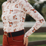 Deinhardt Designs x Tucker Tweed® TOILE Long Sleeve Sunshirt - Deinhardt Designs - Equiluxe Tack