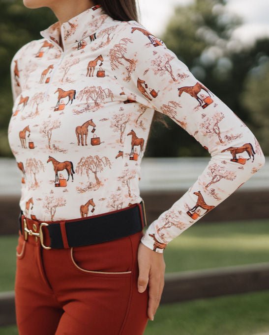 Deinhardt Designs x Tucker Tweed® TOILE Long Sleeve Sunshirt - Deinhardt Designs - Equiluxe Tack