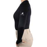 Divine Eq Athletic Long Sleeve Shirt - Black - Divine Equestrian - Equiluxe Tack