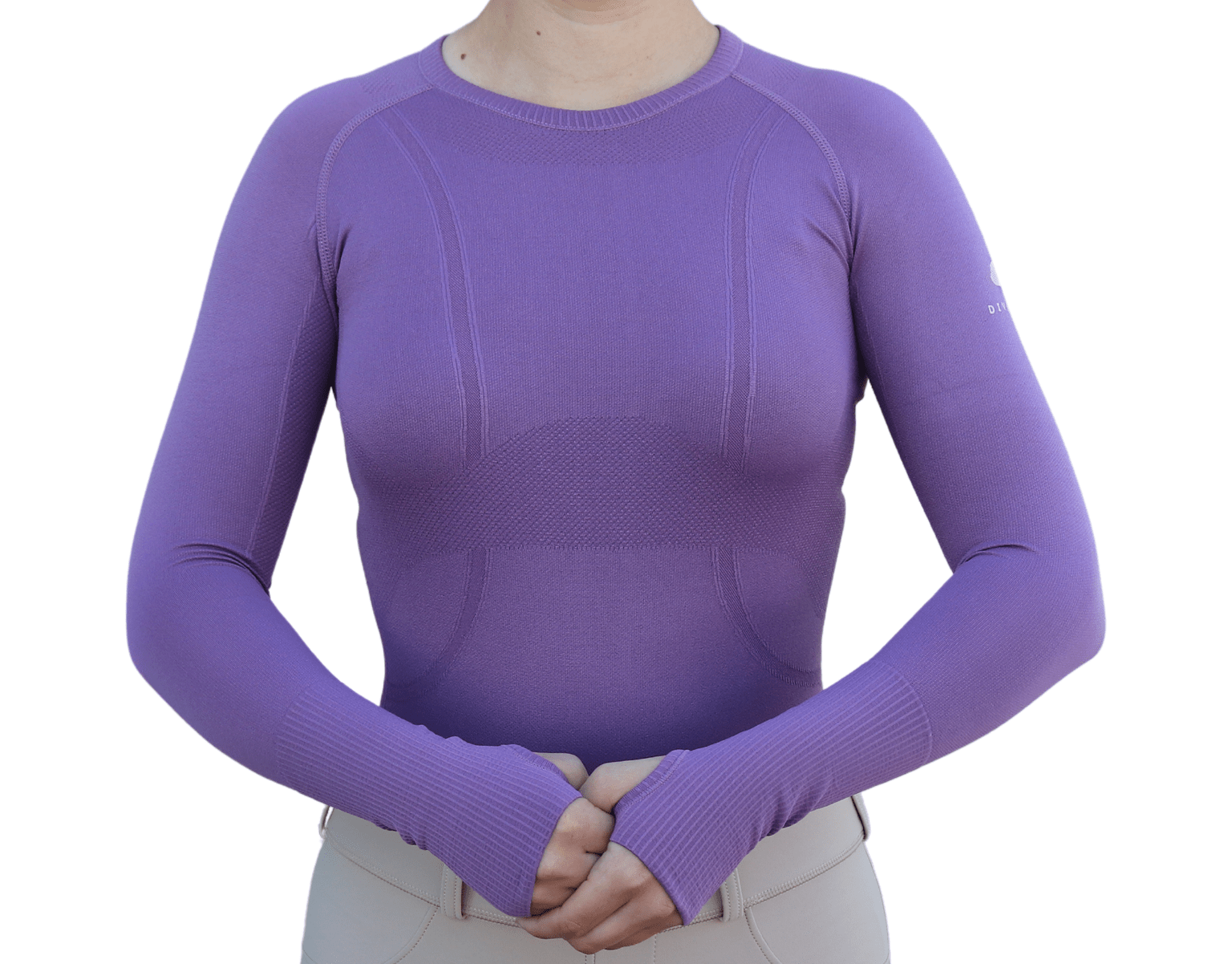 Divine Eq Athletic Long Sleeve Shirt - Purple - Divine Equestrian - Equiluxe Tack