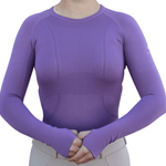 Divine Eq Athletic Long Sleeve Shirt - Purple - Divine Equestrian - Equiluxe Tack