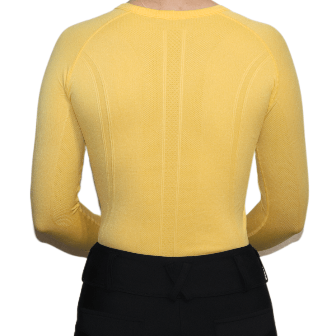 Divine Eq Athletic Long Sleeve Shirt - Yellow - Divine Equestrian - Equiluxe Tack