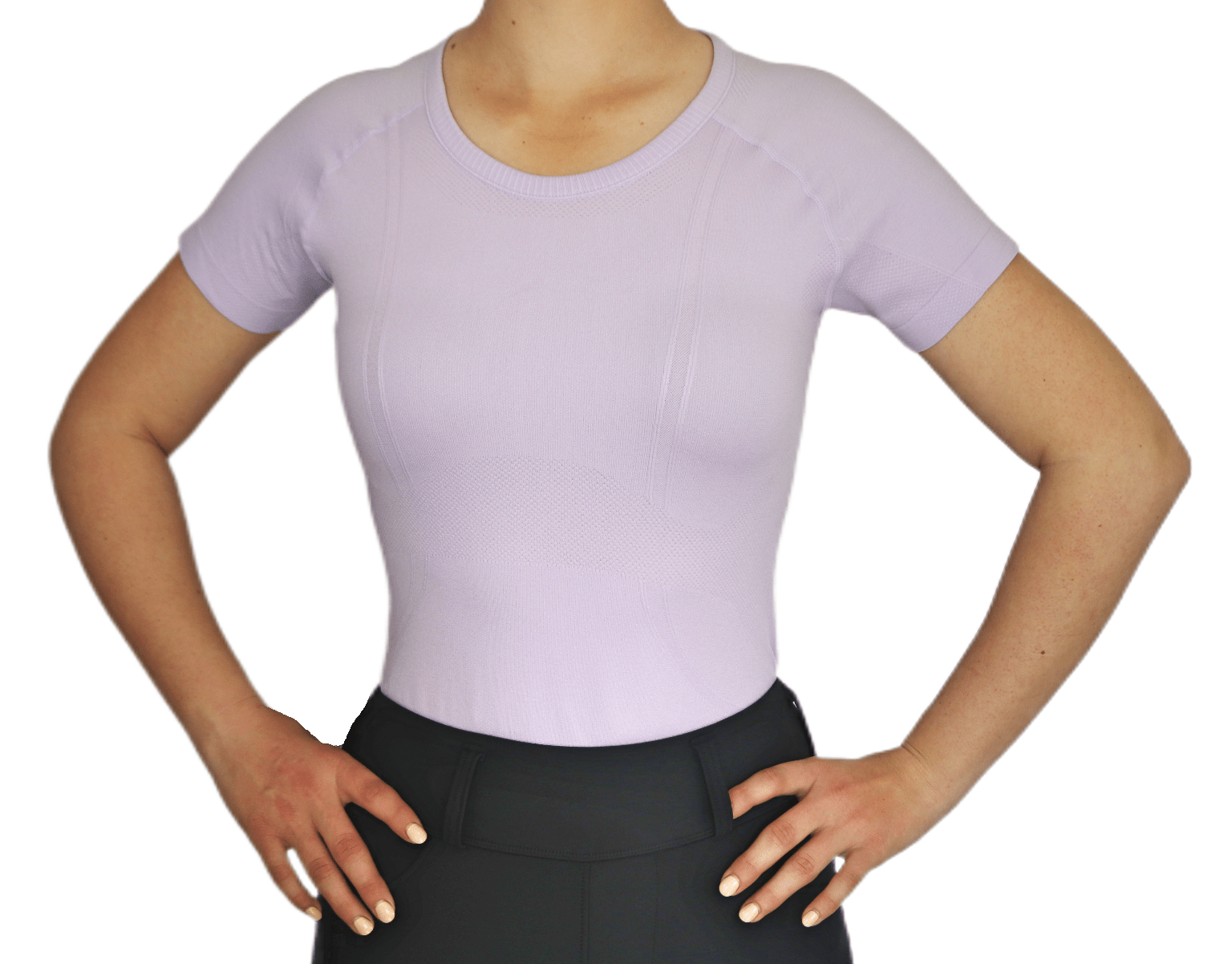 Divine Eq Athletic Short Sleeve Shirt - Lavender - Divine Equestrian - Equiluxe Tack